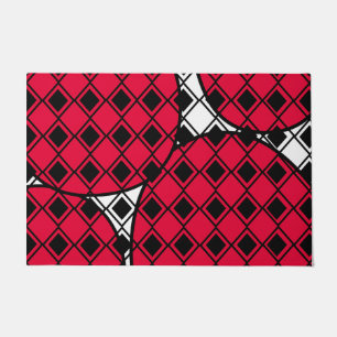 Paillasson Arlequin en Blob Rose