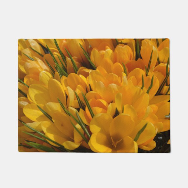 Paillasson Arôme de Crocus jaune - Fleurs jaunes dorées (Devant)