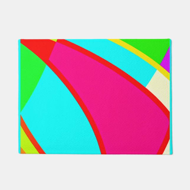Paillasson Art Abstrait coloré (Devant)