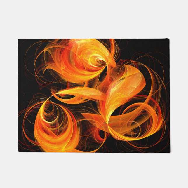 Paillasson Art Abstrait Fireball (Devant)