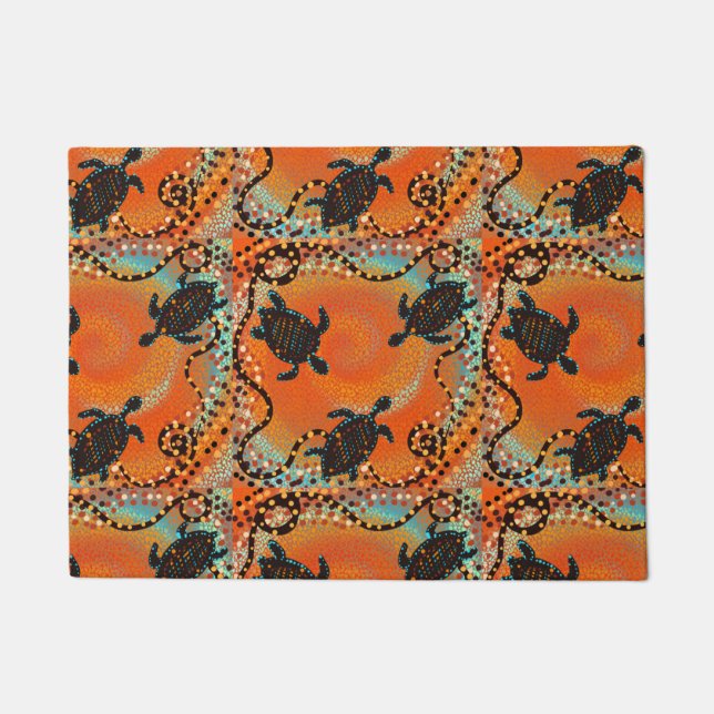 PAILLASSON ART AUSTRALIEN (Devant)