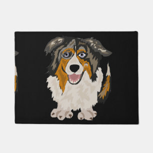 Paillasson Art australien drôle de chien de berger