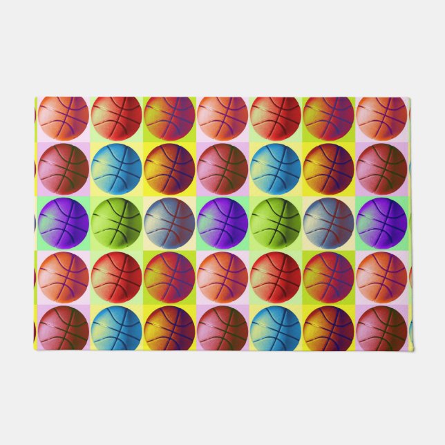 Paillasson Art de basket-ball Pop Art (Devant)