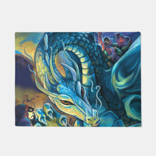 Paillasson Art d'imaginaire de cavalier de dragon