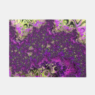 Paillasson Art fractal funky groovy tripant coloré audacieux