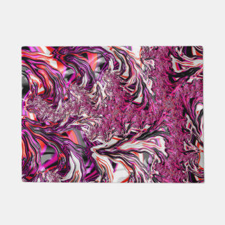 Paillasson Art fractal funky psychédélique vibrant déroutant