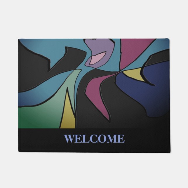 Paillasson Art moderne Design Chic Accueil Avant (Devant)