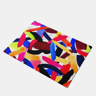 Paillasson Art Vibrant couleur brosse éclatante d'explosion a