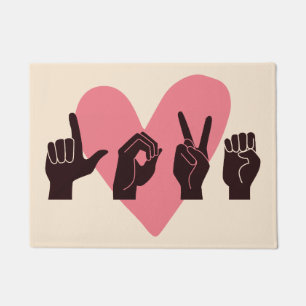 Paillasson ASL Love IV - Saint Valentin