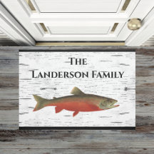 Aspen rustique Bark Trout pêche Lake House River