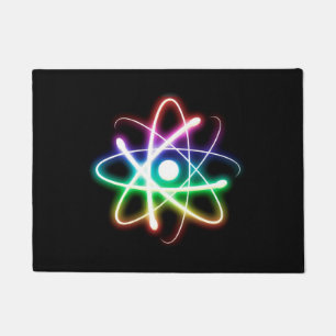 Paillasson Atom brillant coloré Cadeaux Geeks