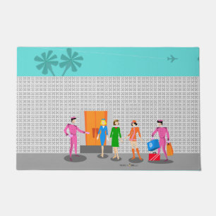Paillasson Atomique Palm Springs Stewardess Party Porte Mat