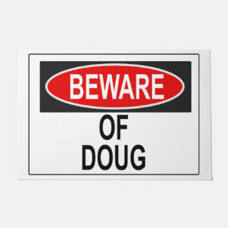 Paillasson Attention à Doug Doormat