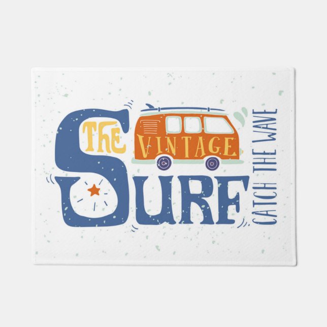 Paillasson Attrapez l'affiche de vague (Devant)