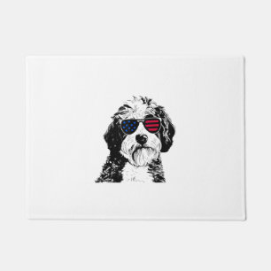 Paillasson Aussiedoodle Chien 4 juillet Amérique États-Unis D