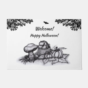 Paillasson Automne, Bienvenue ! Joyeux Halloween !