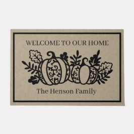 Paillasson Automne Elegance Bienvenue
