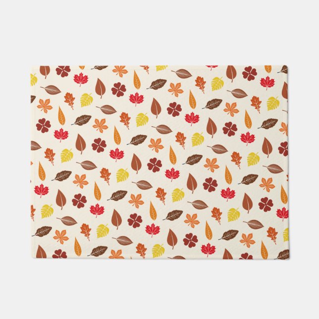 Paillasson Automne Feuilles d'automne sur un Arrière - plan d (Devant)