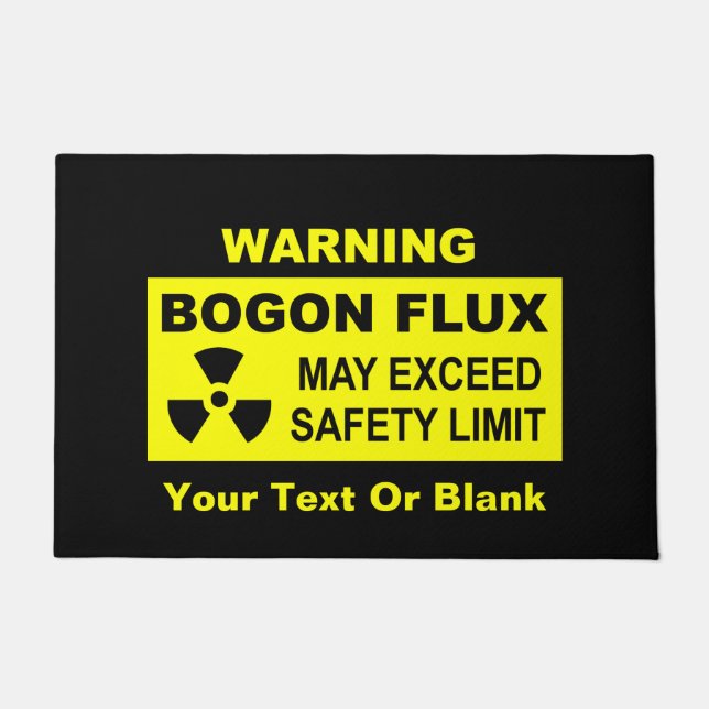 Paillasson Avertissement : Flux de Bogon (Devant)