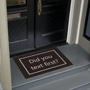 Paillasson Avez-vous envoyé un SMS en premier ? matelas
