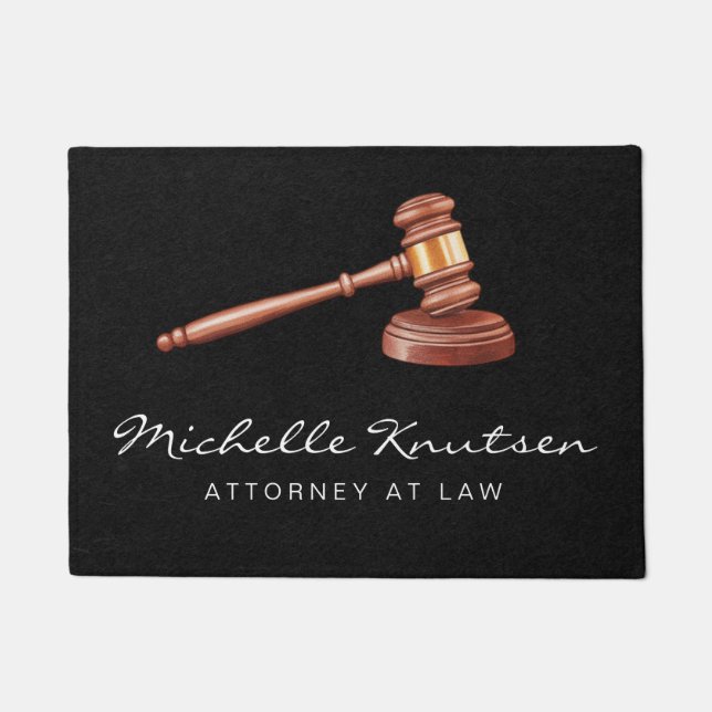 Paillasson Avocat professionnel Procureur luxe Noir (Devant)