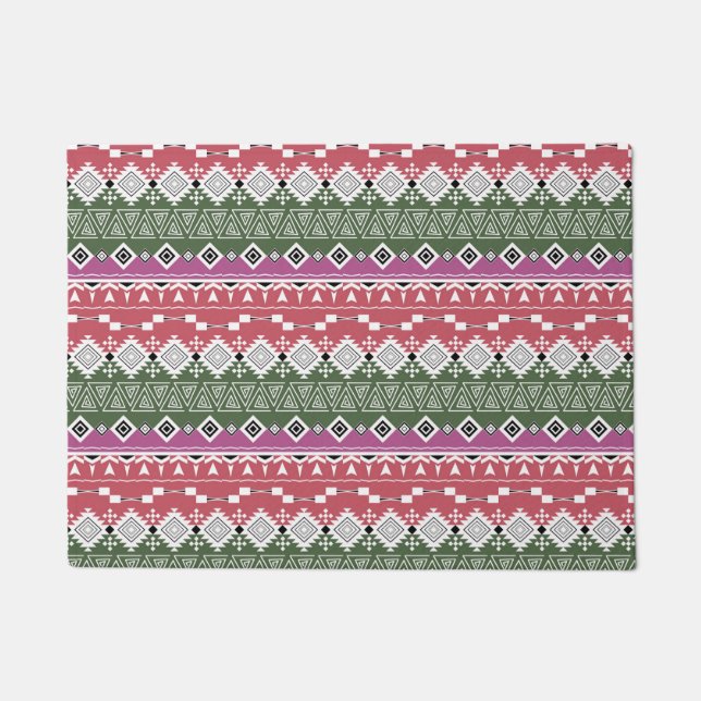 Paillasson Aztec pattern, stripes. (Devant)