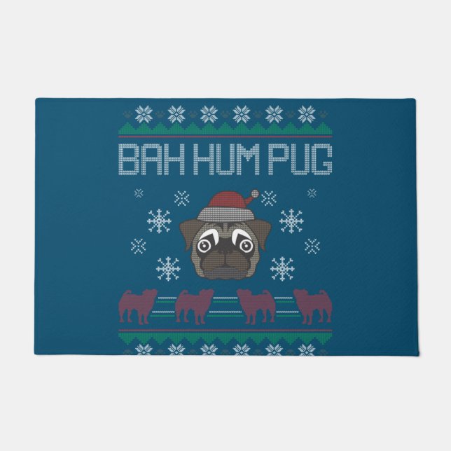 Paillasson Ba Ham Carlin Pugly Noël Vilain Sweat de Noël (Devant)