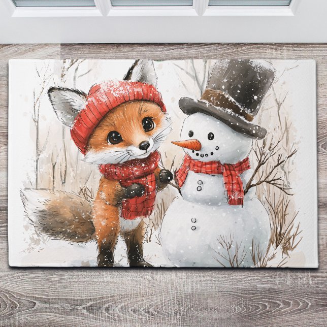 Paillasson Baby Fox et Snowman (Créateur téléchargé)