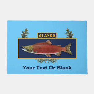 Paillasson Badge du pêcheur de combat de l'Alaska