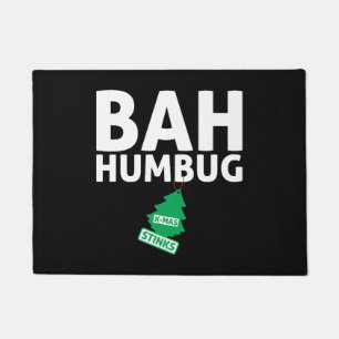 Paillasson Bah Humbug Xmas pue drôle Anti Noël Grumpy