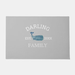 Paillasson Baleine Custom Family Beach Porte