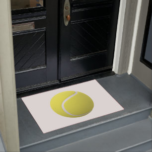 Paillasson Ball de tennis jaune 3D