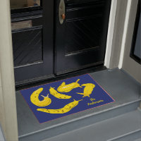 Banana Slugs Graphisme Jaune et Bleu Personnalisé