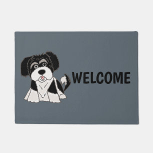 Paillasson Bande dessinée drôle de chiot de Havanese