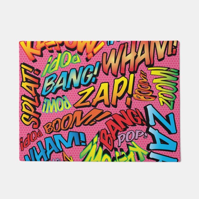 Paillasson Bande dessinée Pop Art Sounds (Devant)