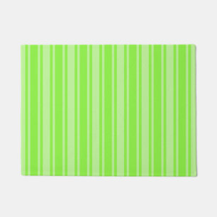 Paillasson Bandes de bonbons vert citron