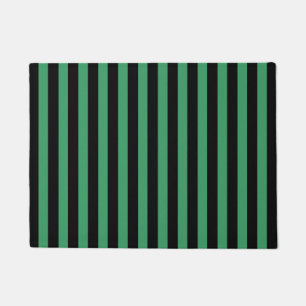 Paillasson Bandes de bonbons vert et noir