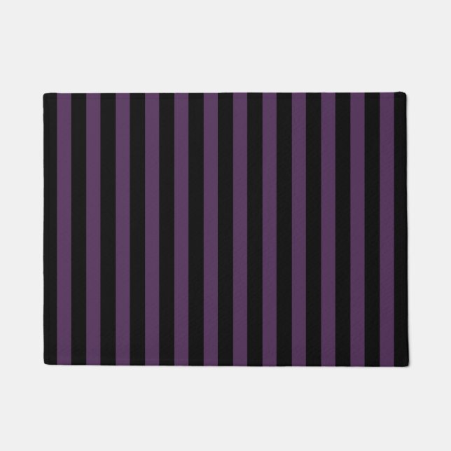Paillasson Bandes noires et violettes (Devant)