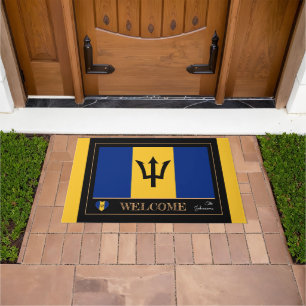 Paillasson Barbade & Barbade Drapeau maison mats / sports Bie