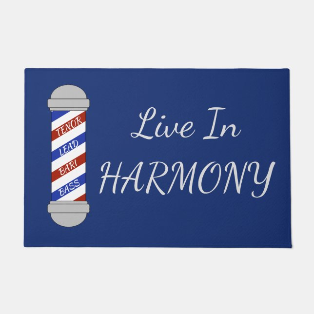 Paillasson Barbershop Harmony Porte Mat (Devant)