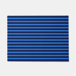 Paillasson Barres horizontales en métal bleu