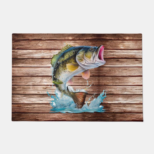 Paillasson Basse Sauteuse Parti à la Pêche (Devant)