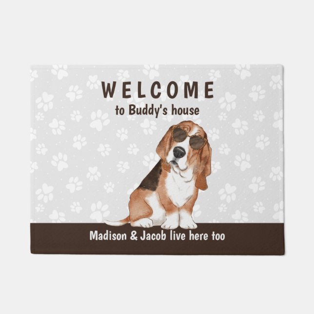 Paillasson Basset Hound Watchdog (Devant)