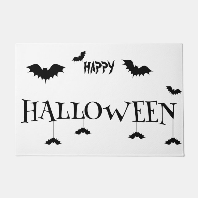 Paillasson Bat d'horreur "Boo" d'Halloween (Devant)
