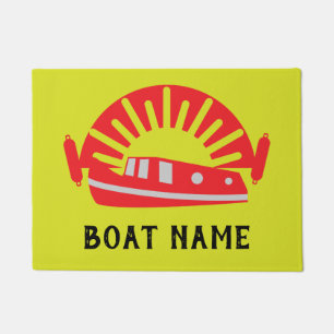 Paillasson Bateau de bateau Narrowboat Canal Porte de vie