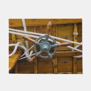 Paillasson Bateau en bois antique