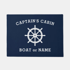 Paillasson Bateau Helm Roue Capitaine Cabine Nom du bateau Se