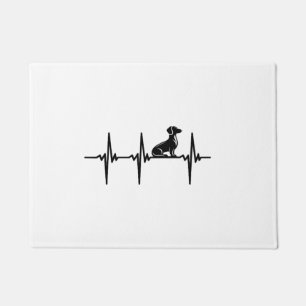 Paillasson Battement de coeur pour chiens de Dachshund loyaux