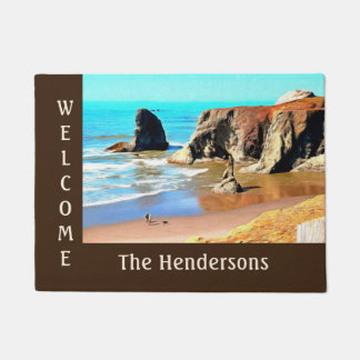Paillasson Beach Walk avec chien à Bandon Face Rock Welcome