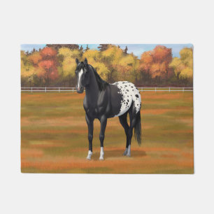 Paillasson Beau Appaloosa Noir Quarter Horse Stallion